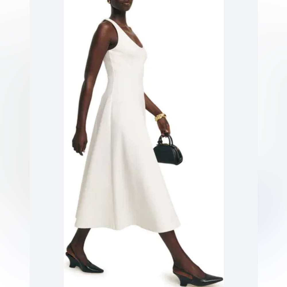 Reformation Mikol Pleated Midi Dress
